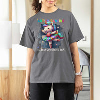 Autism Awareness Unicorn T Shirt For Women Ballet Dancing To A Different Beat