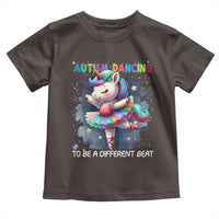 Autism Awareness Unicorn Toddler T Shirt Ballet Dancing To A Different Beat