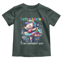 Autism Awareness Unicorn Toddler T Shirt Ballet Dancing To A Different Beat