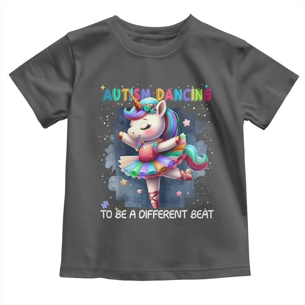 Autism Awareness Unicorn Toddler T Shirt Ballet Dancing To A Different Beat