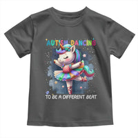 Autism Awareness Unicorn Toddler T Shirt Ballet Dancing To A Different Beat