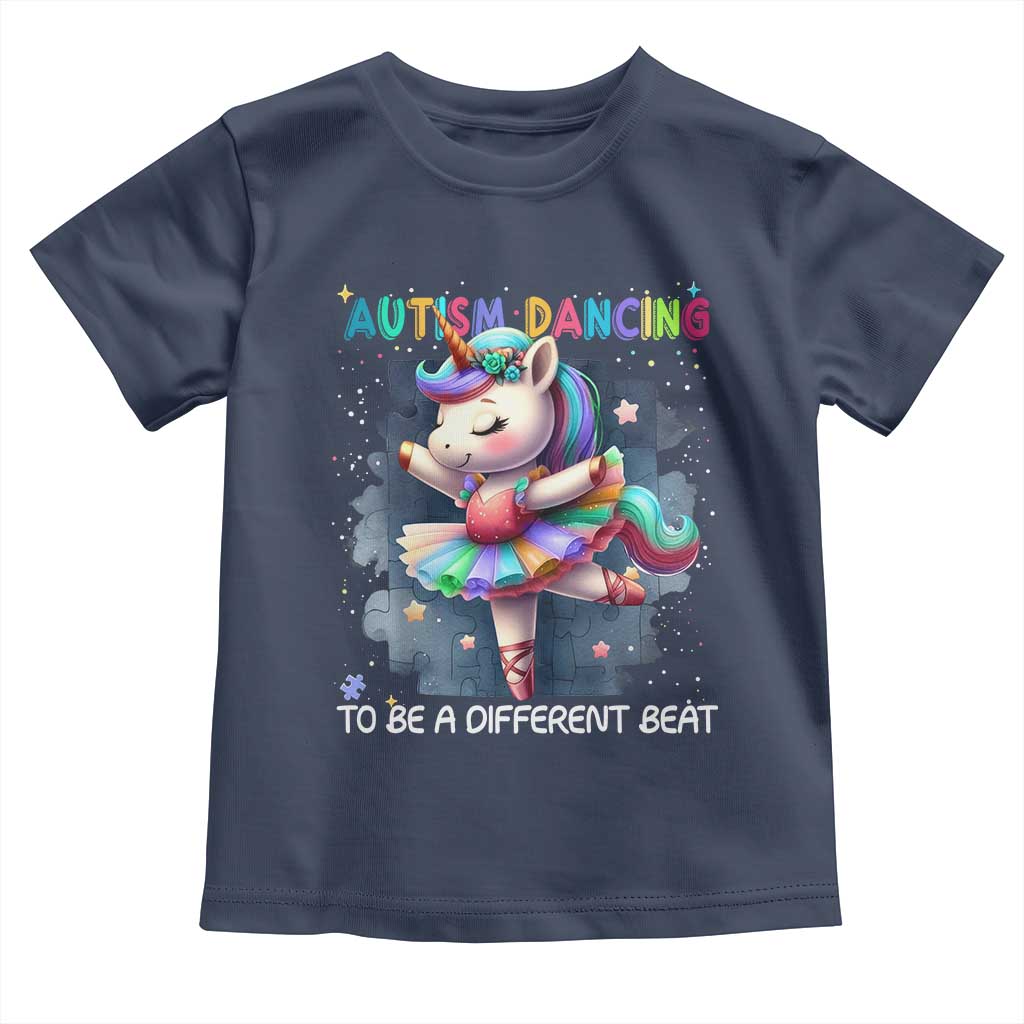 Autism Awareness Unicorn Toddler T Shirt Ballet Dancing To A Different Beat