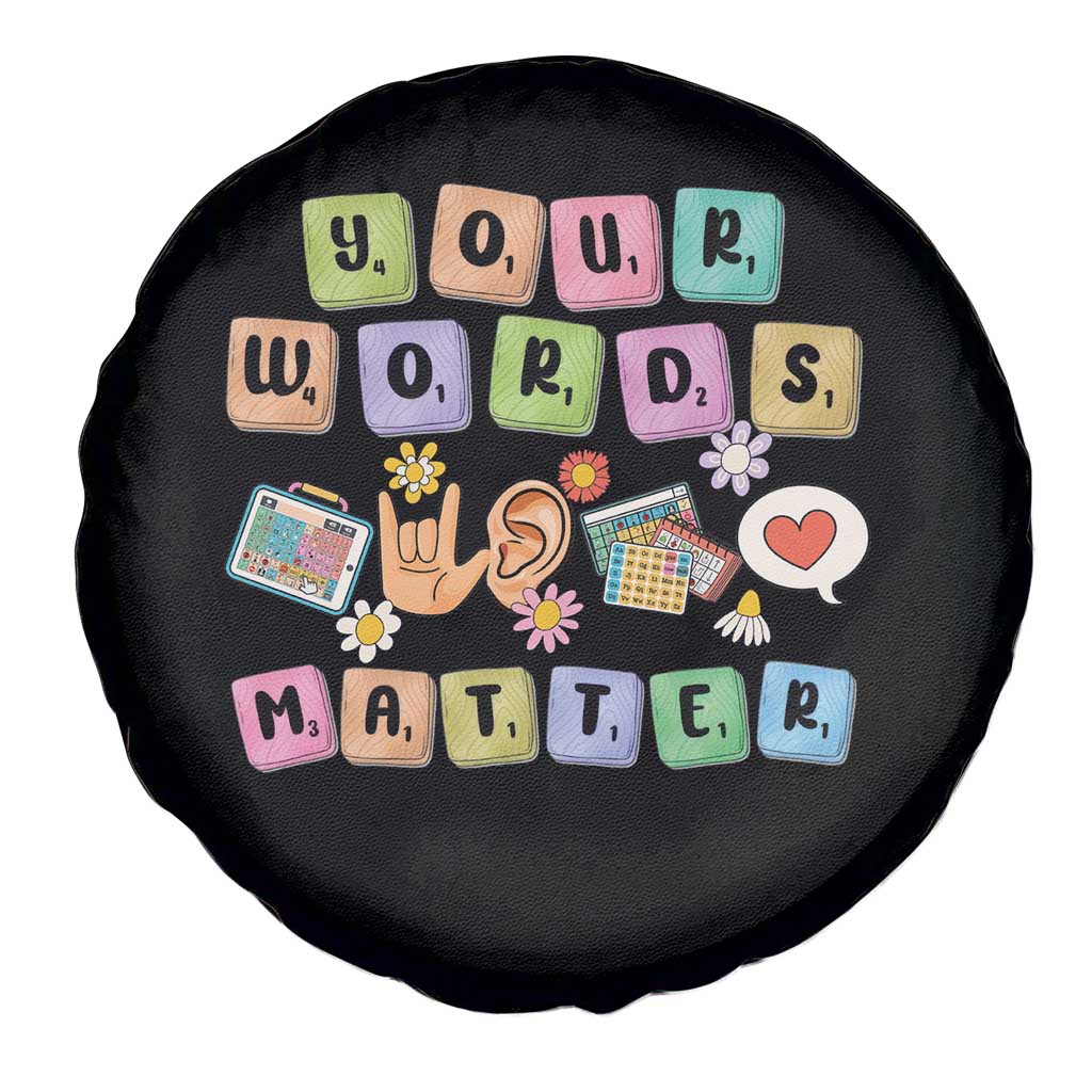Autism Awareness Your Words Matter Spare Tire Cover Neurodiversity Special Education Sped Teacher