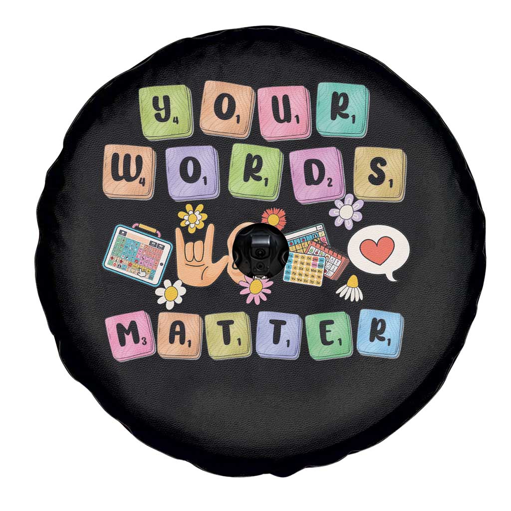 Autism Awareness Your Words Matter Spare Tire Cover Neurodiversity Special Education Sped Teacher