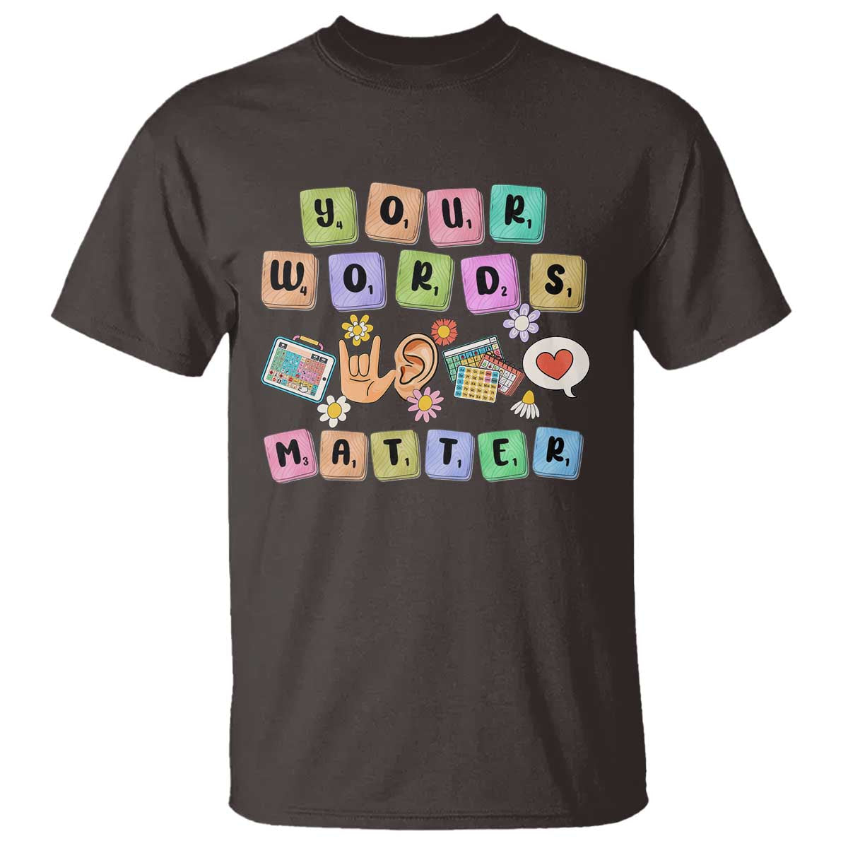 Autism Awareness Your Words Matter T Shirt Neurodiversity Special Education Sped Teacher