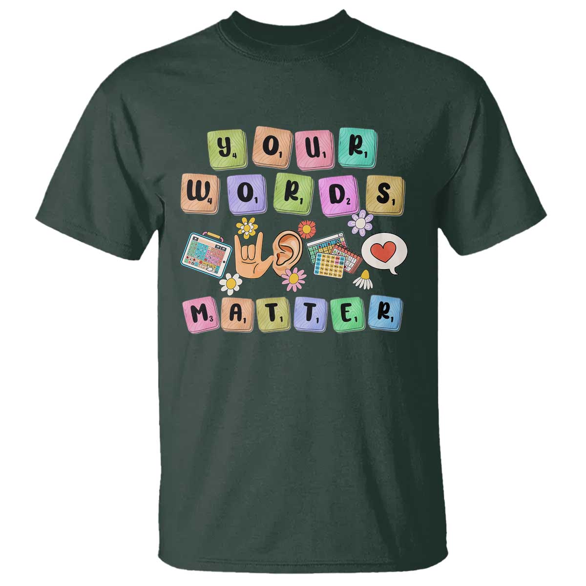 Autism Awareness Your Words Matter T Shirt Neurodiversity Special Education Sped Teacher