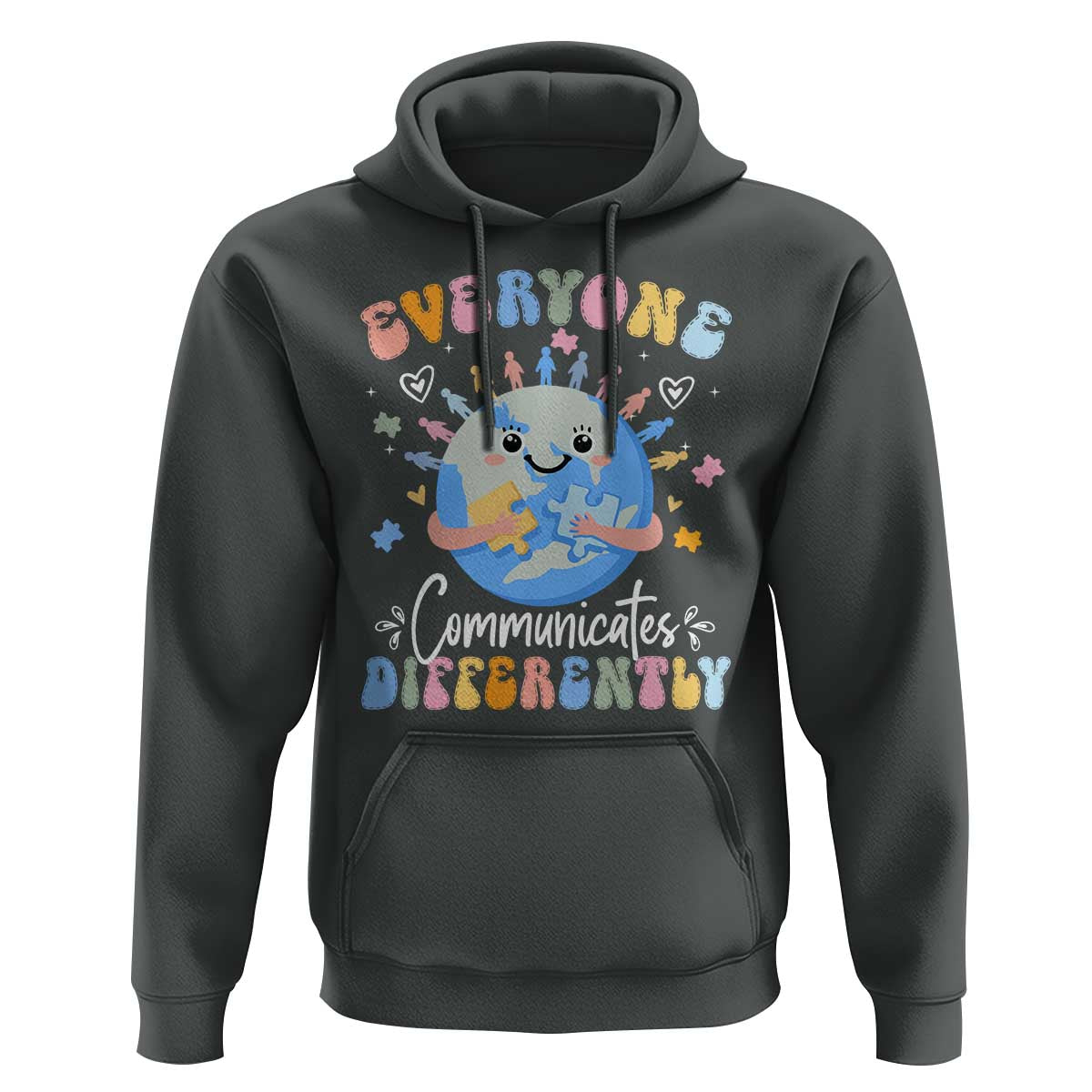 Autism Awareness Sped Teacher Hoodie Everyone Communicates Differently