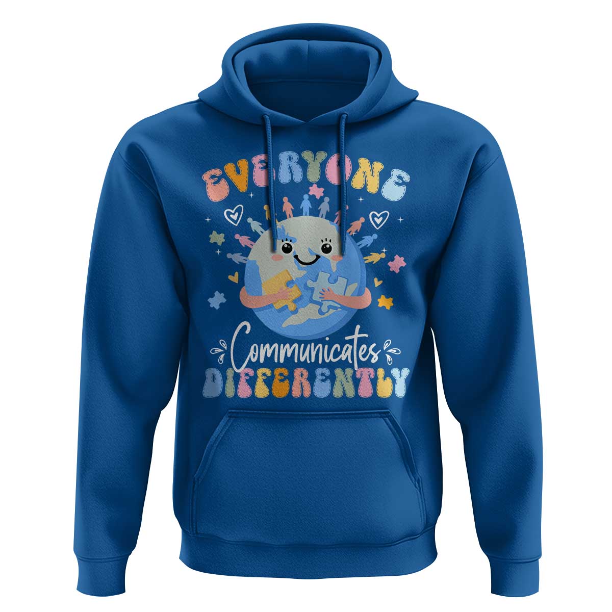 Autism Awareness Sped Teacher Hoodie Everyone Communicates Differently