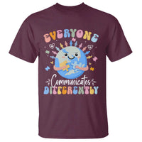 Autism Awareness Sped Teacher T Shirt Everyone Communicates Differently