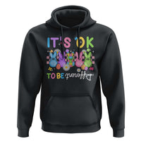 It’s Okay To Be Different Hoodie Bunny Puzzle Autism Awareness Easter