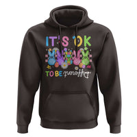 It’s Okay To Be Different Hoodie Bunny Puzzle Autism Awareness Easter