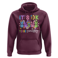 It’s Okay To Be Different Hoodie Bunny Puzzle Autism Awareness Easter