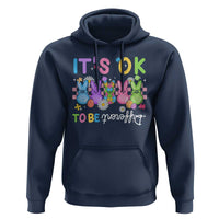 It’s Okay To Be Different Hoodie Bunny Puzzle Autism Awareness Easter