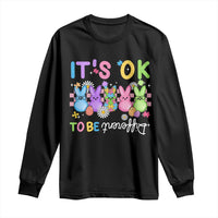 It’s Okay To Be Different Long Sleeve Shirt Bunny Puzzle Autism Awareness Easter
