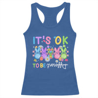 It’s Okay To Be Different Racerback Tank Top Bunny Puzzle Autism Awareness Easter