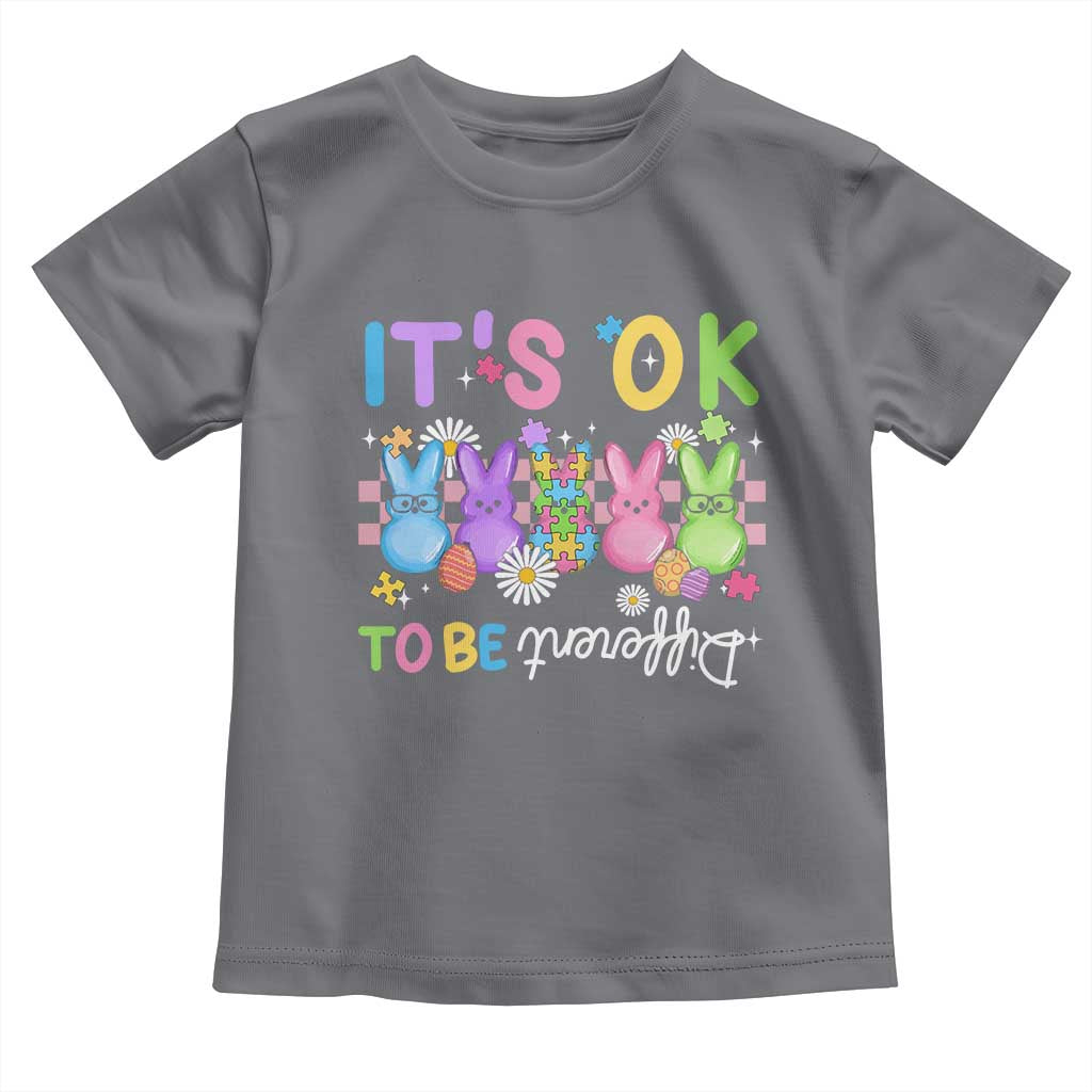 It’s Okay To Be Different Toddler T Shirt Bunny Puzzle Autism Awareness Easter