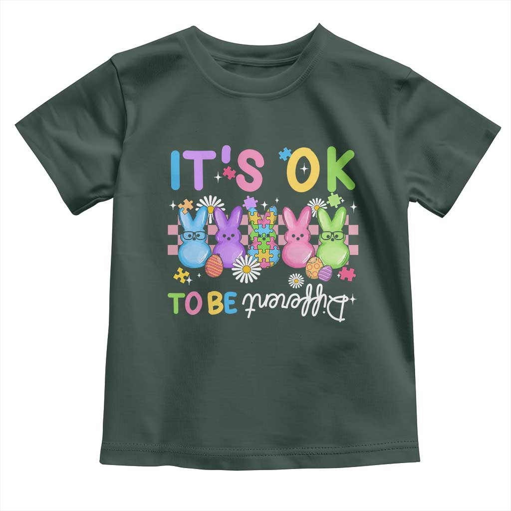 It’s Okay To Be Different Toddler T Shirt Bunny Puzzle Autism Awareness Easter