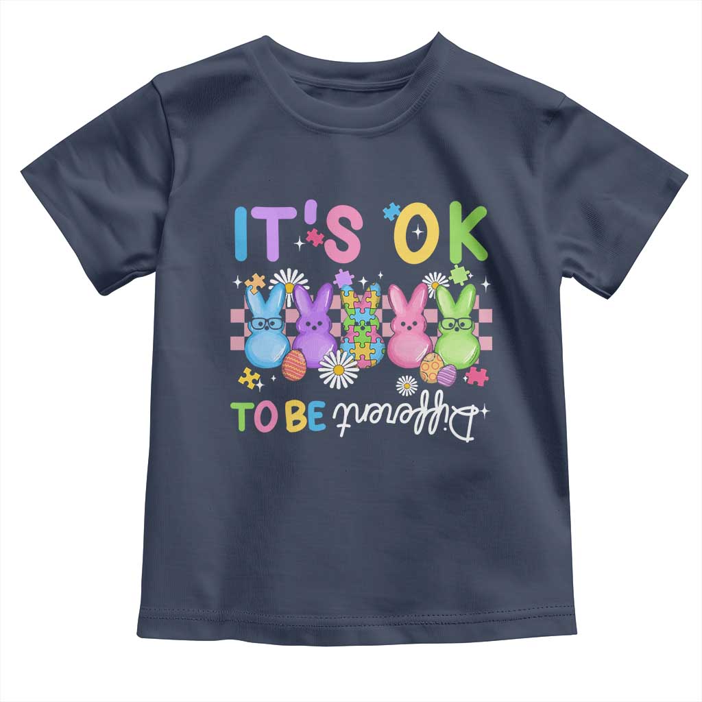It’s Okay To Be Different Toddler T Shirt Bunny Puzzle Autism Awareness Easter