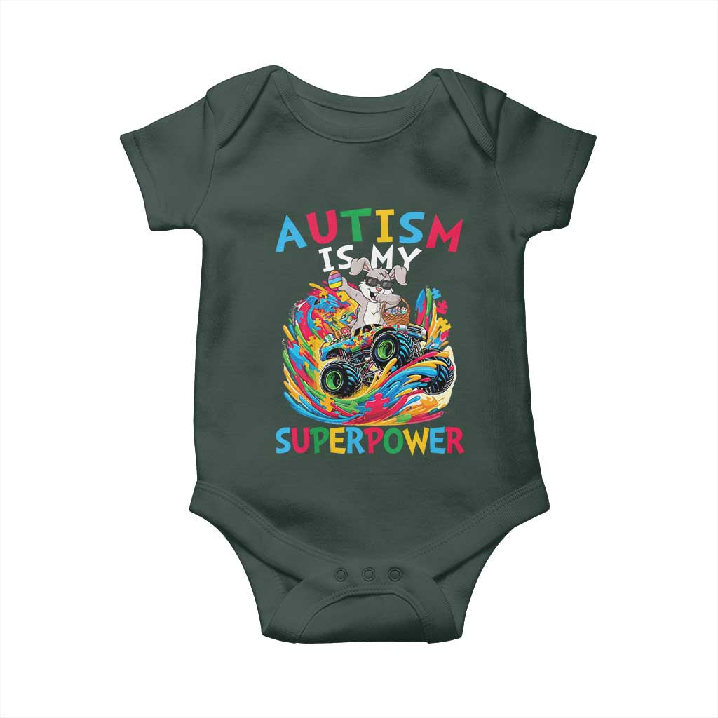 Autism Awareness Easter Baby Onesie Dabbing Bunny Monster Truck Lovers