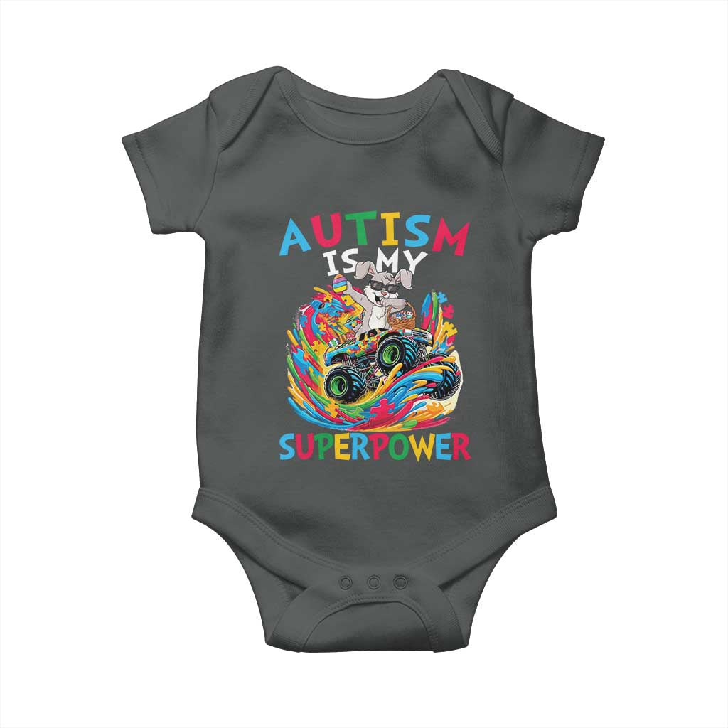 Autism Awareness Easter Baby Onesie Dabbing Bunny Monster Truck Lovers