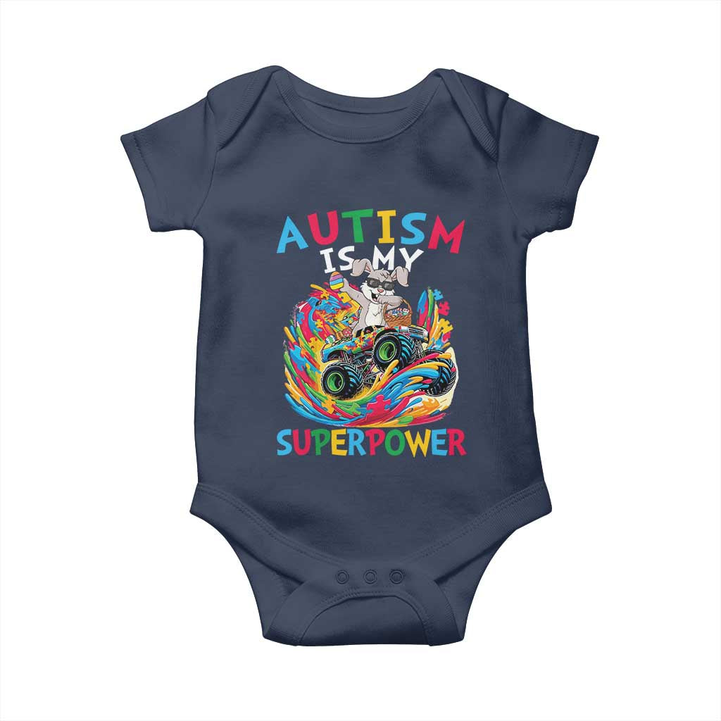 Autism Awareness Easter Baby Onesie Dabbing Bunny Monster Truck Lovers