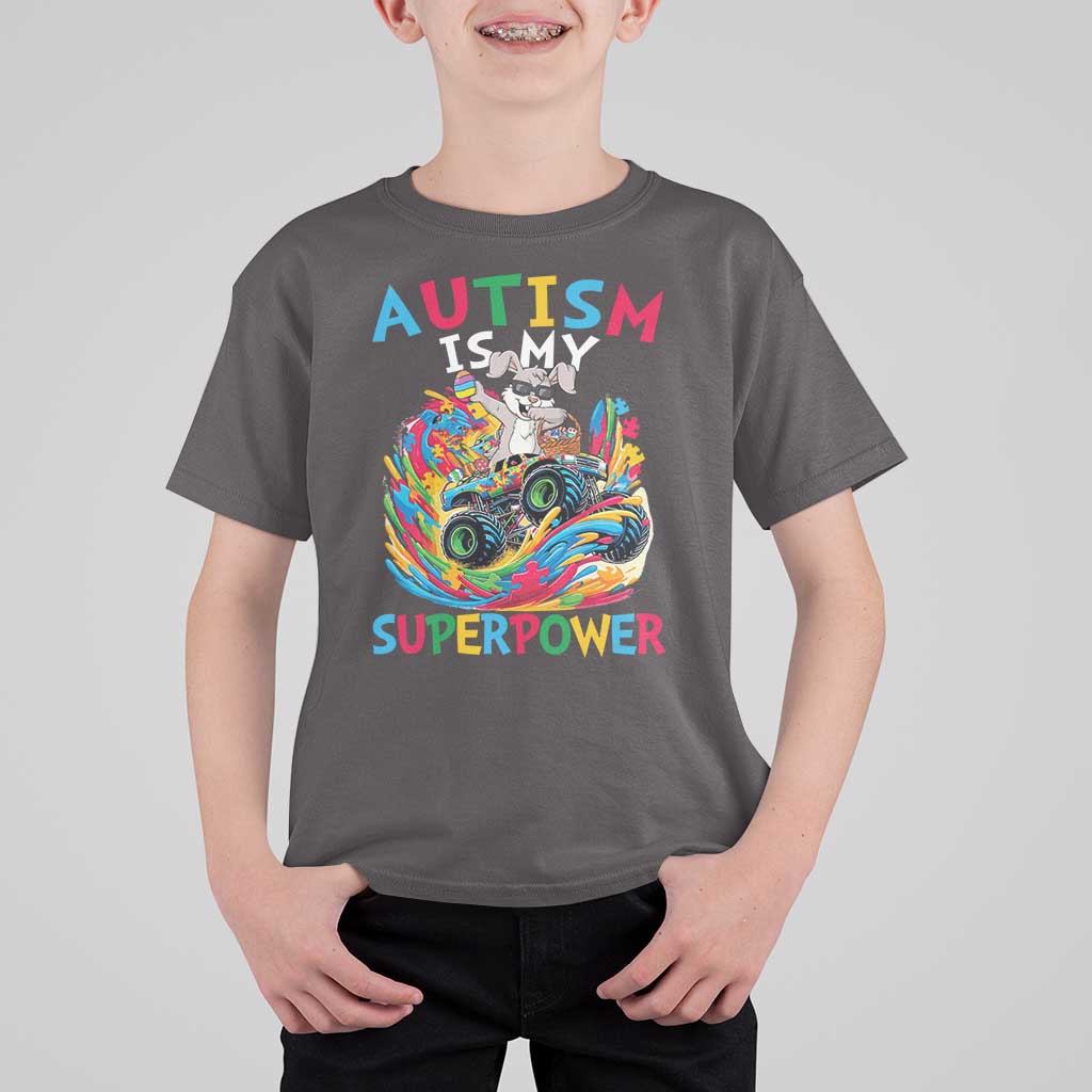 Autism Awareness Easter T Shirt For Kid Dabbing Bunny Monster Truck Lovers