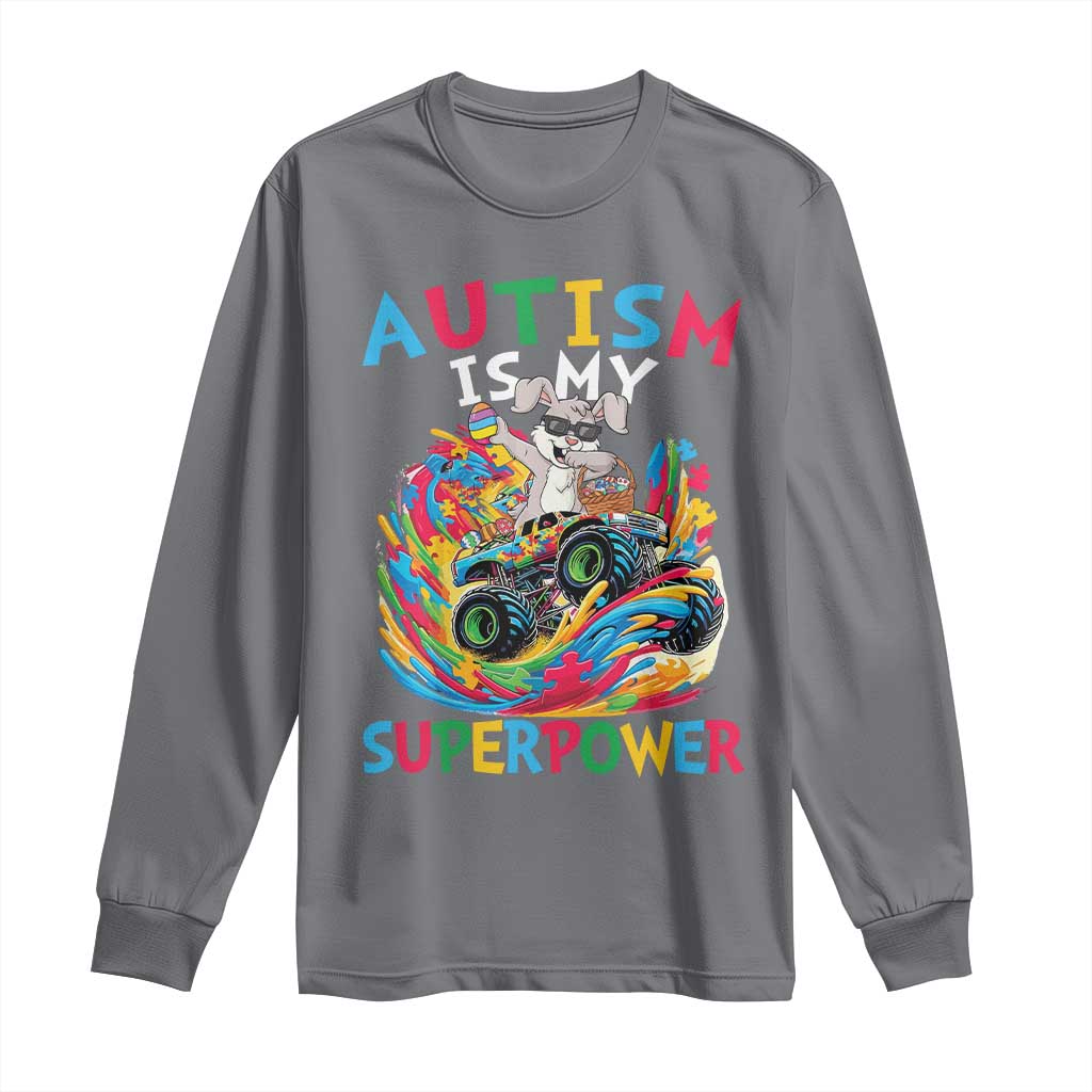Autism Awareness Easter Long Sleeve Shirt Dabbing Bunny Monster Truck Lovers