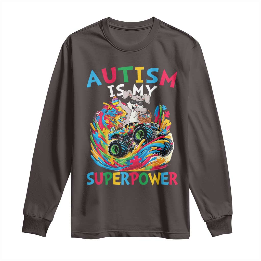 Autism Awareness Easter Long Sleeve Shirt Dabbing Bunny Monster Truck Lovers