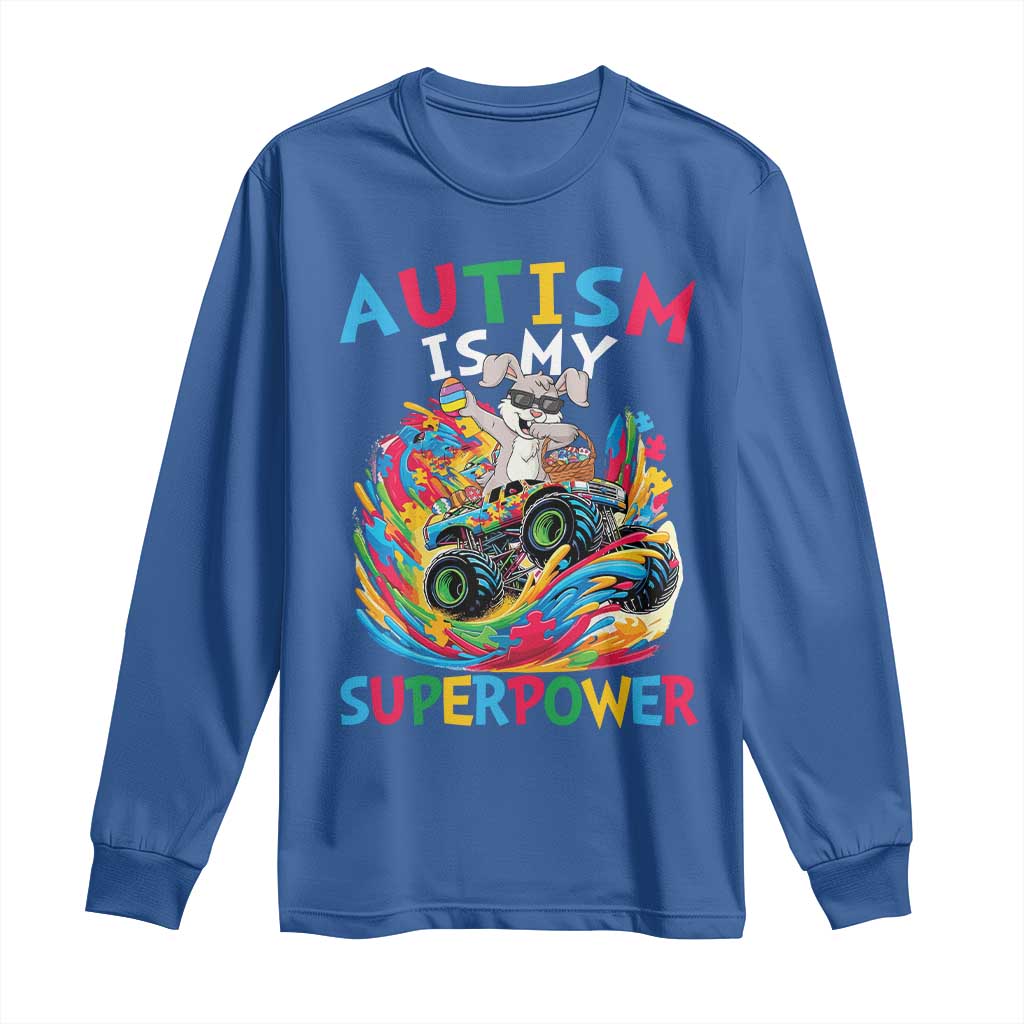 Autism Awareness Easter Long Sleeve Shirt Dabbing Bunny Monster Truck Lovers