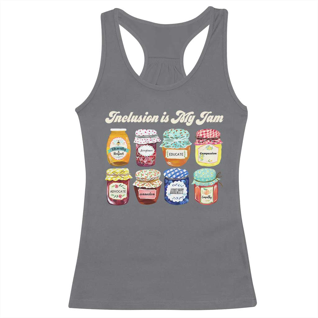 Inclusion Is My Jam Racerback Tank Top Special Education Teacher Autism Awareness