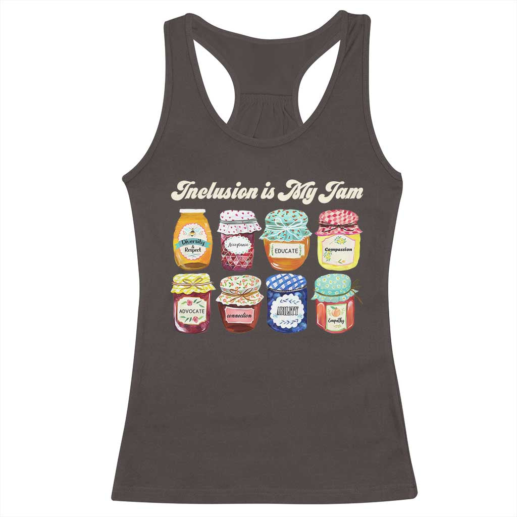 Inclusion Is My Jam Racerback Tank Top Special Education Teacher Autism Awareness
