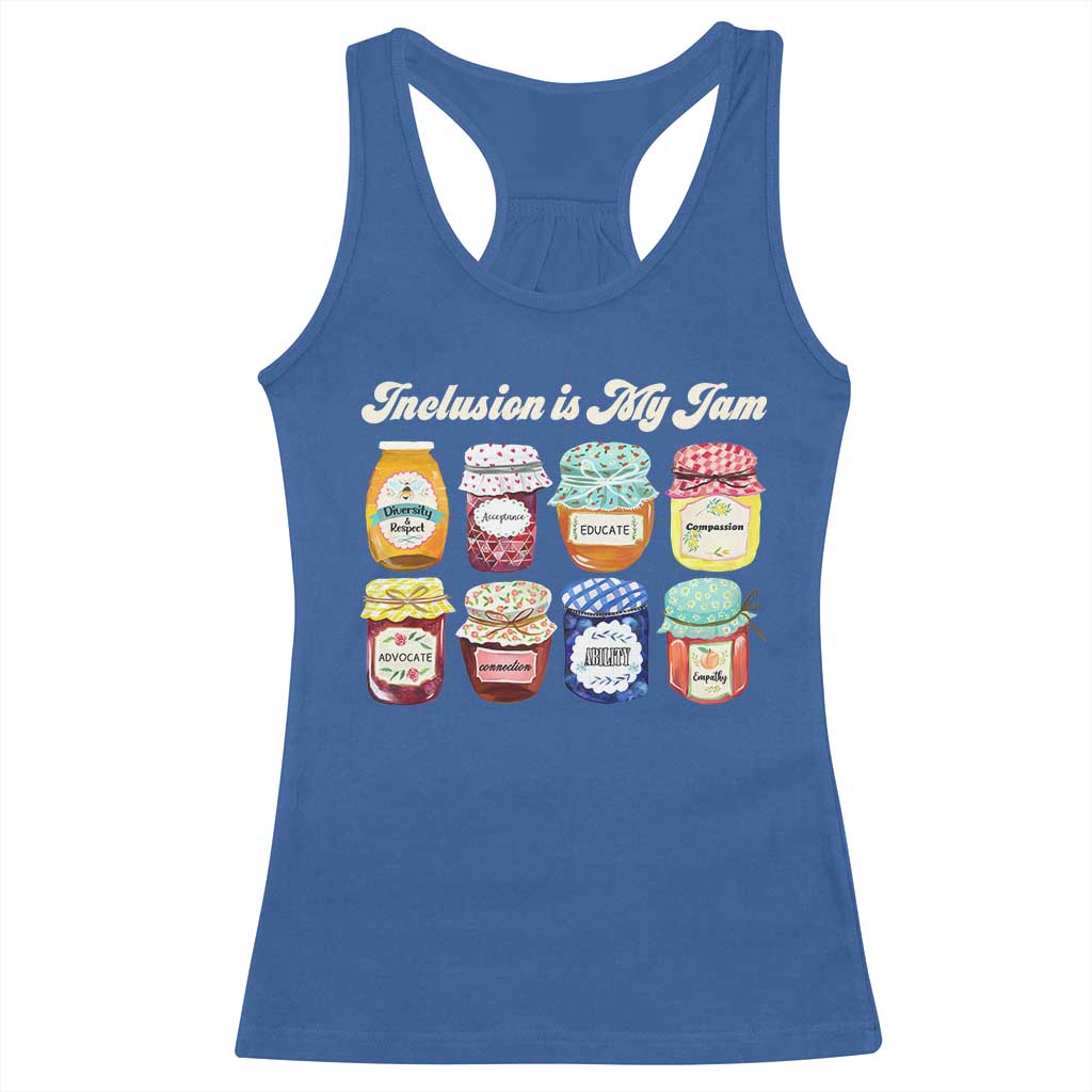 Inclusion Is My Jam Racerback Tank Top Special Education Teacher Autism Awareness