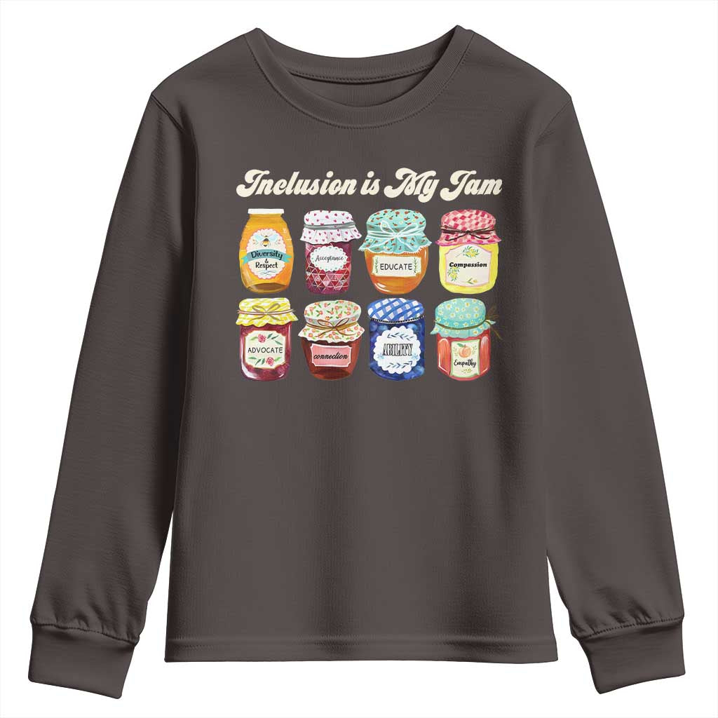 Inclusion Is My Jam Youth Sweatshirt Special Education Teacher Autism Awareness
