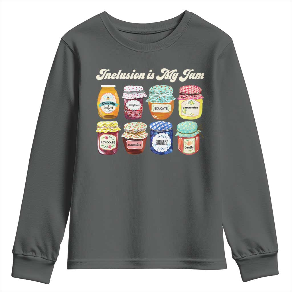 Inclusion Is My Jam Youth Sweatshirt Special Education Teacher Autism Awareness