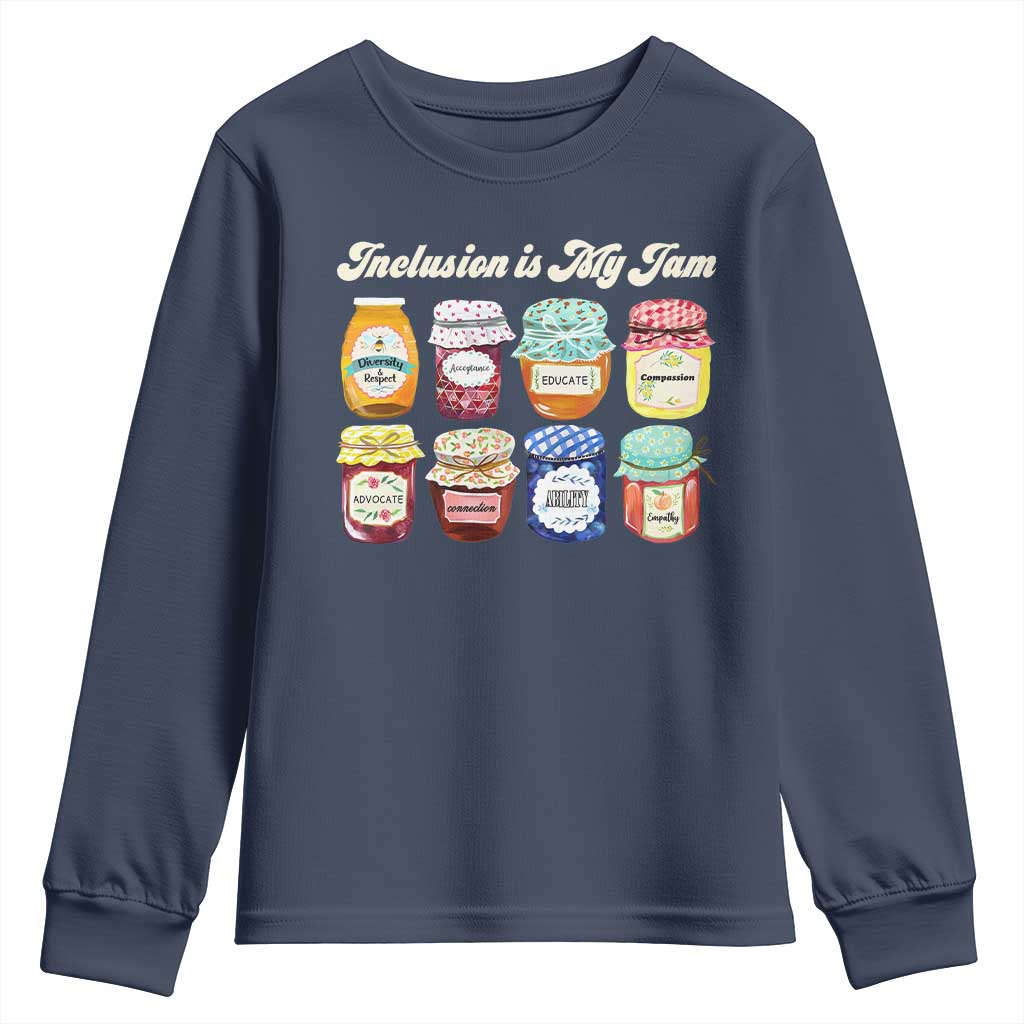 Inclusion Is My Jam Youth Sweatshirt Special Education Teacher Autism Awareness