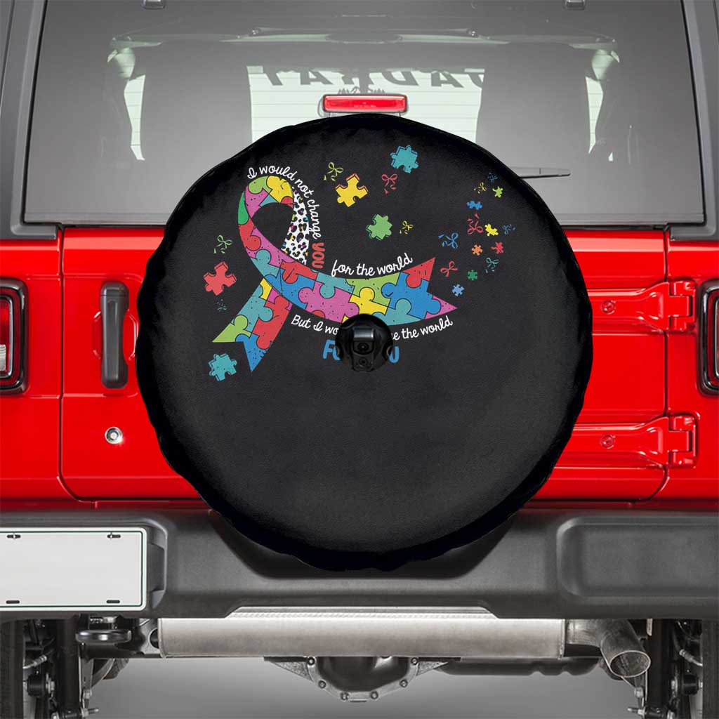 Autism Awareness Coquette Bow Spare Tire Cover Special Education Teacher