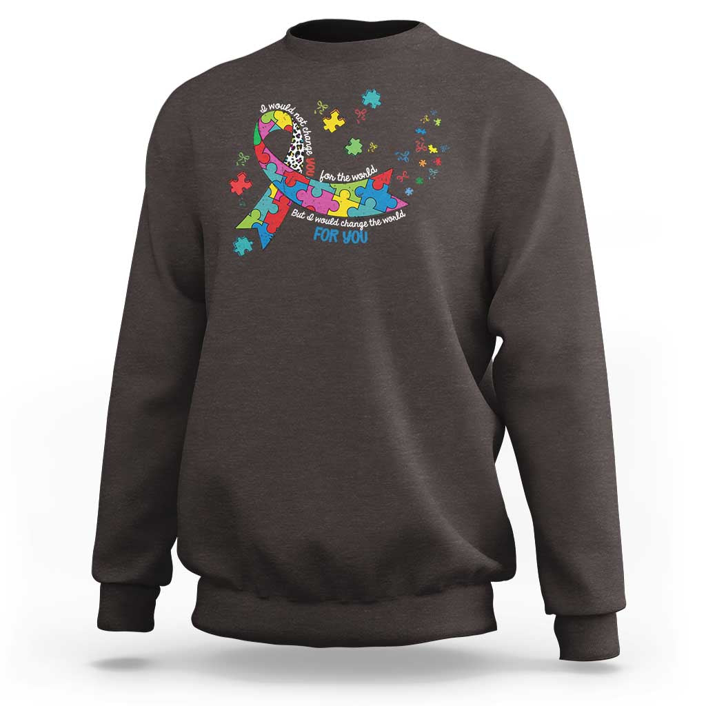 Autism Awareness Coquette Bow Sweatshirt Special Education Teacher