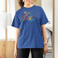 Autism Awareness Coquette Bow T Shirt For Women Special Education Teacher