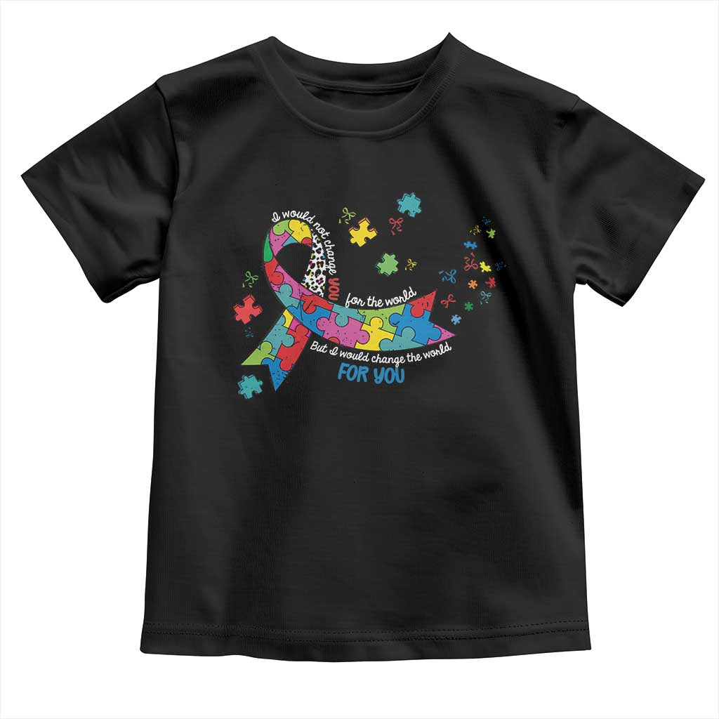 Autism Awareness Coquette Bow Toddler T Shirt Special Education Teacher