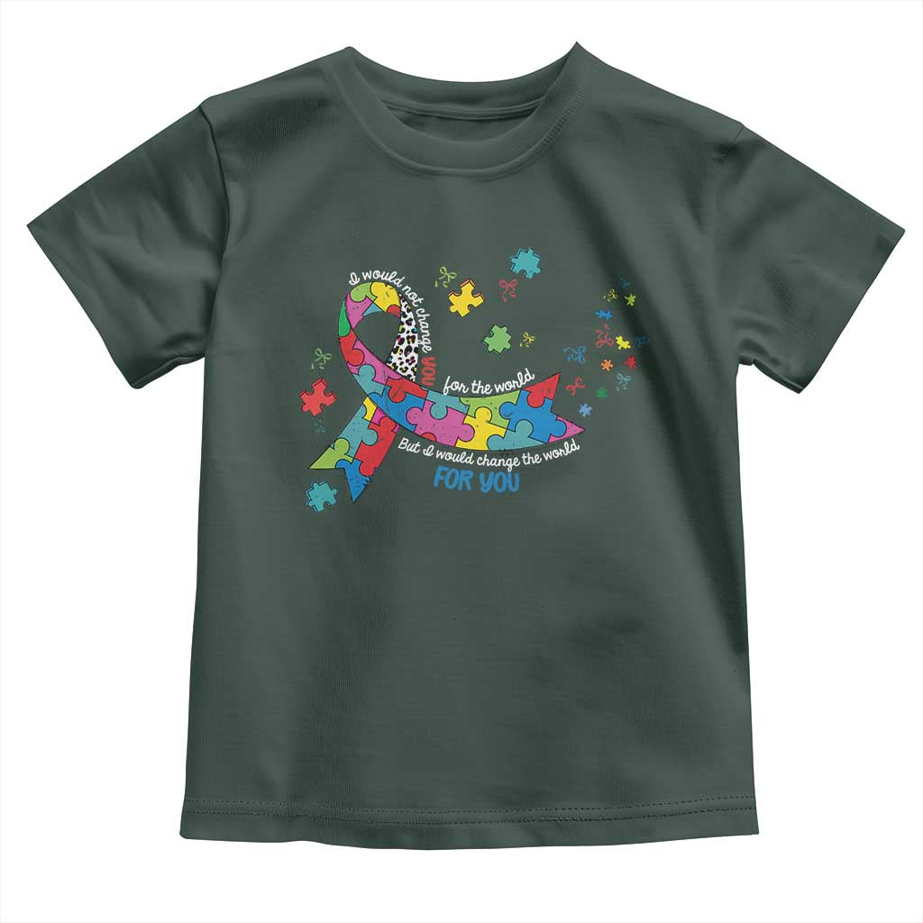 Autism Awareness Coquette Bow Toddler T Shirt Special Education Teacher