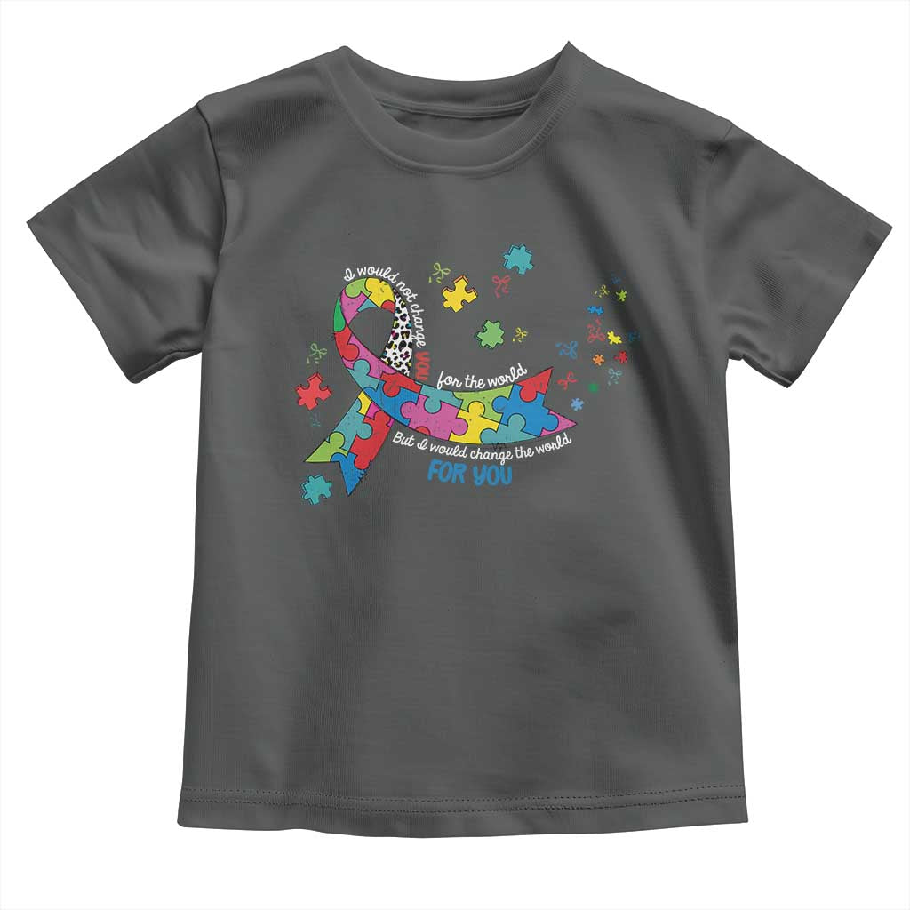 Autism Awareness Coquette Bow Toddler T Shirt Special Education Teacher