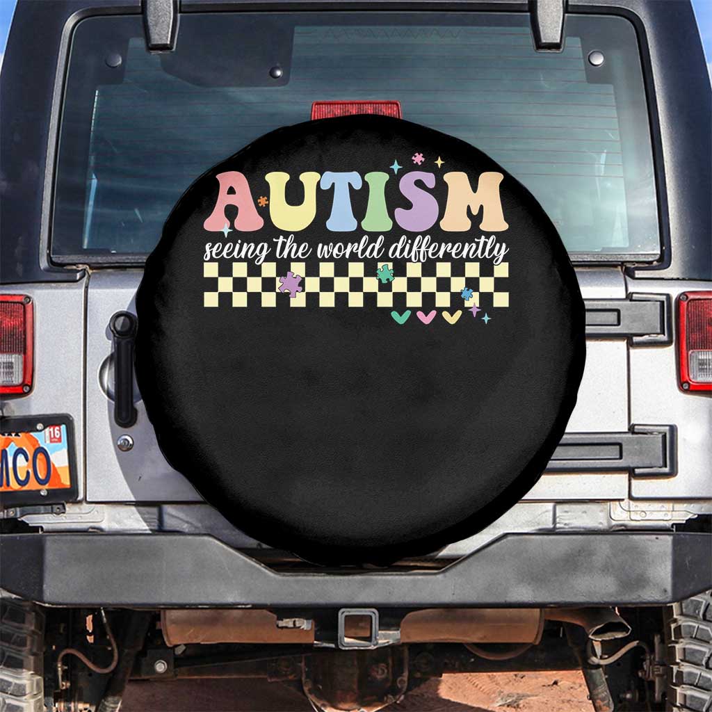 Autism Acceptance Month Spare Tire Cover Seeing the World Differently
