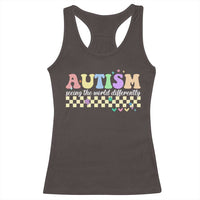 Autism Acceptance Month Racerback Tank Top Seeing the World Differently