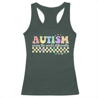 Autism Acceptance Month Racerback Tank Top Seeing the World Differently