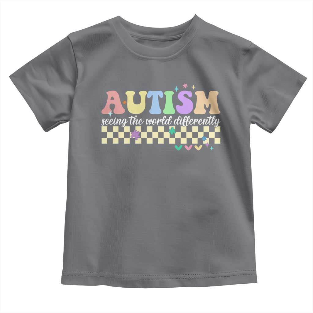 Autism Acceptance Month Toddler T Shirt Seeing the World Differently