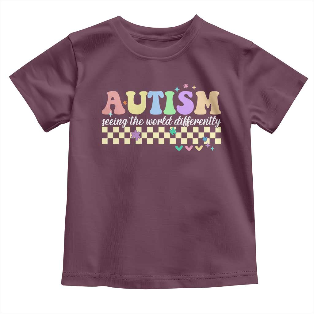 Autism Acceptance Month Toddler T Shirt Seeing the World Differently