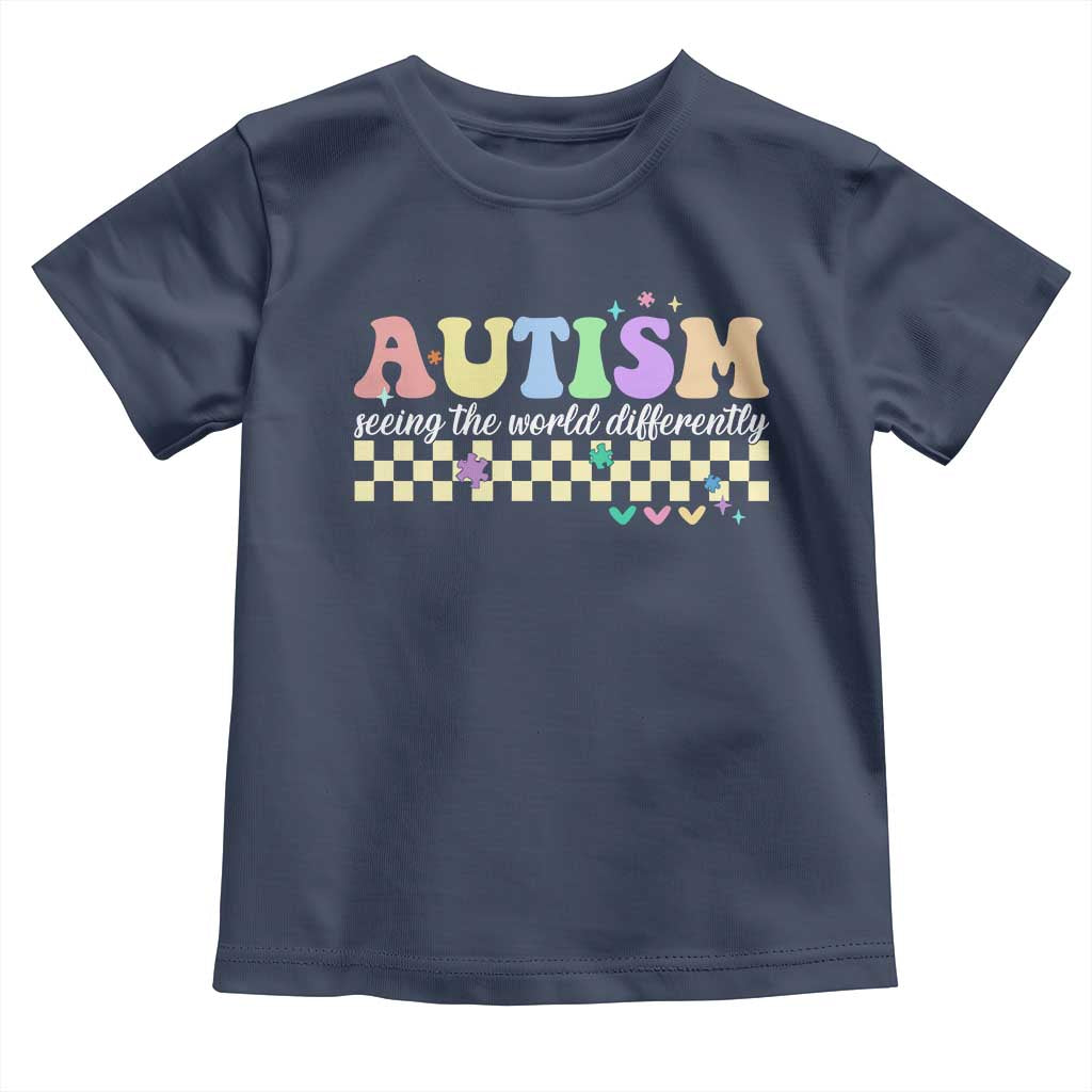 Autism Acceptance Month Toddler T Shirt Seeing the World Differently