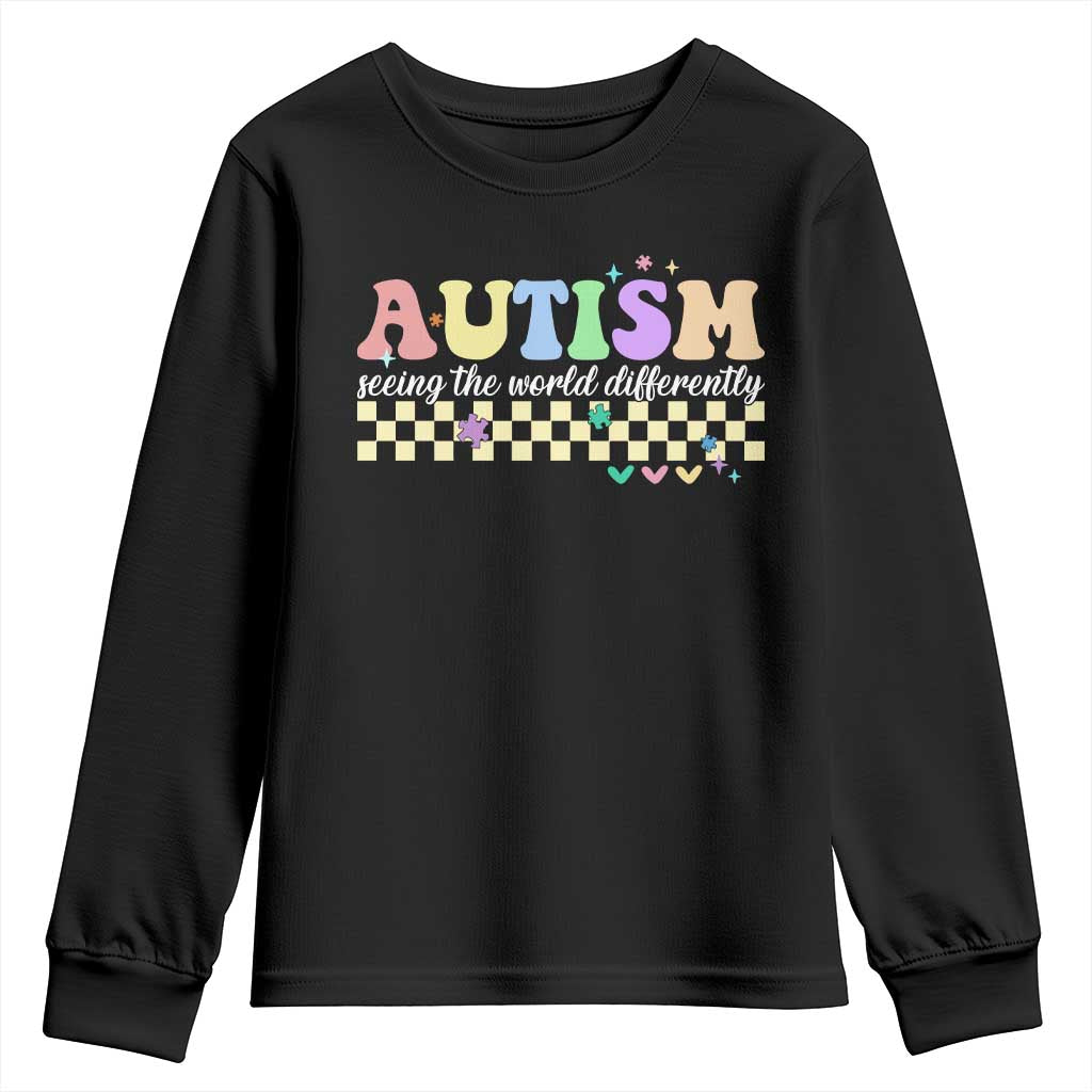 Autism Acceptance Month Youth Sweatshirt Seeing the World Differently