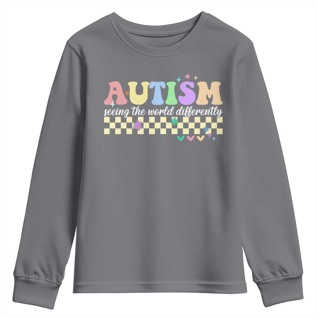Autism Acceptance Month Youth Sweatshirt Seeing the World Differently