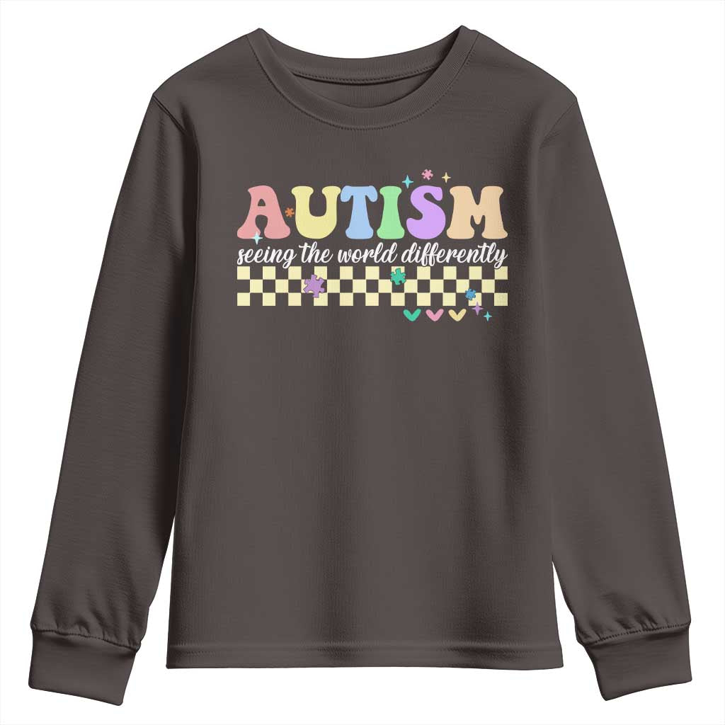 Autism Acceptance Month Youth Sweatshirt Seeing the World Differently